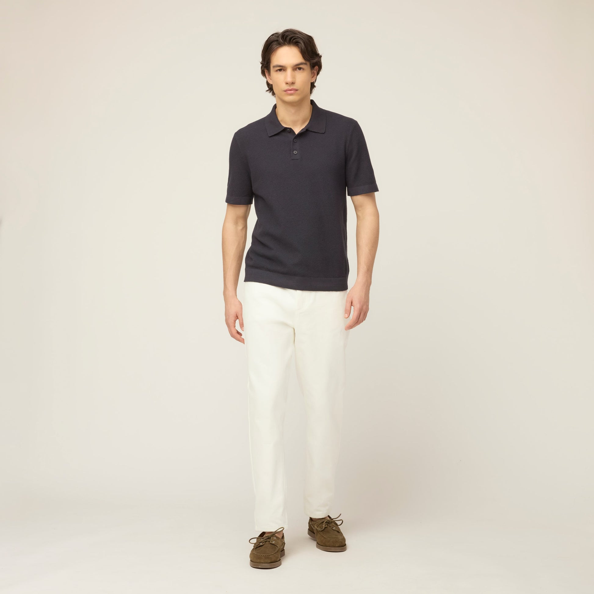 Tilley Cotton Linen Polo Sweater