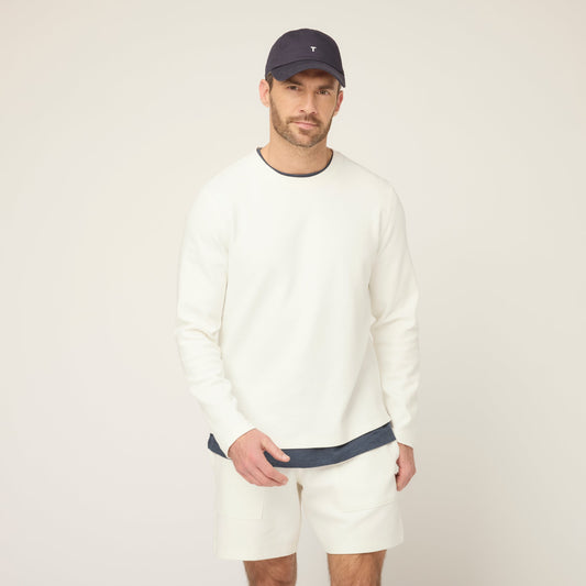 Tilley Cotton Tencel Air Pique Long Sleeve Crew
