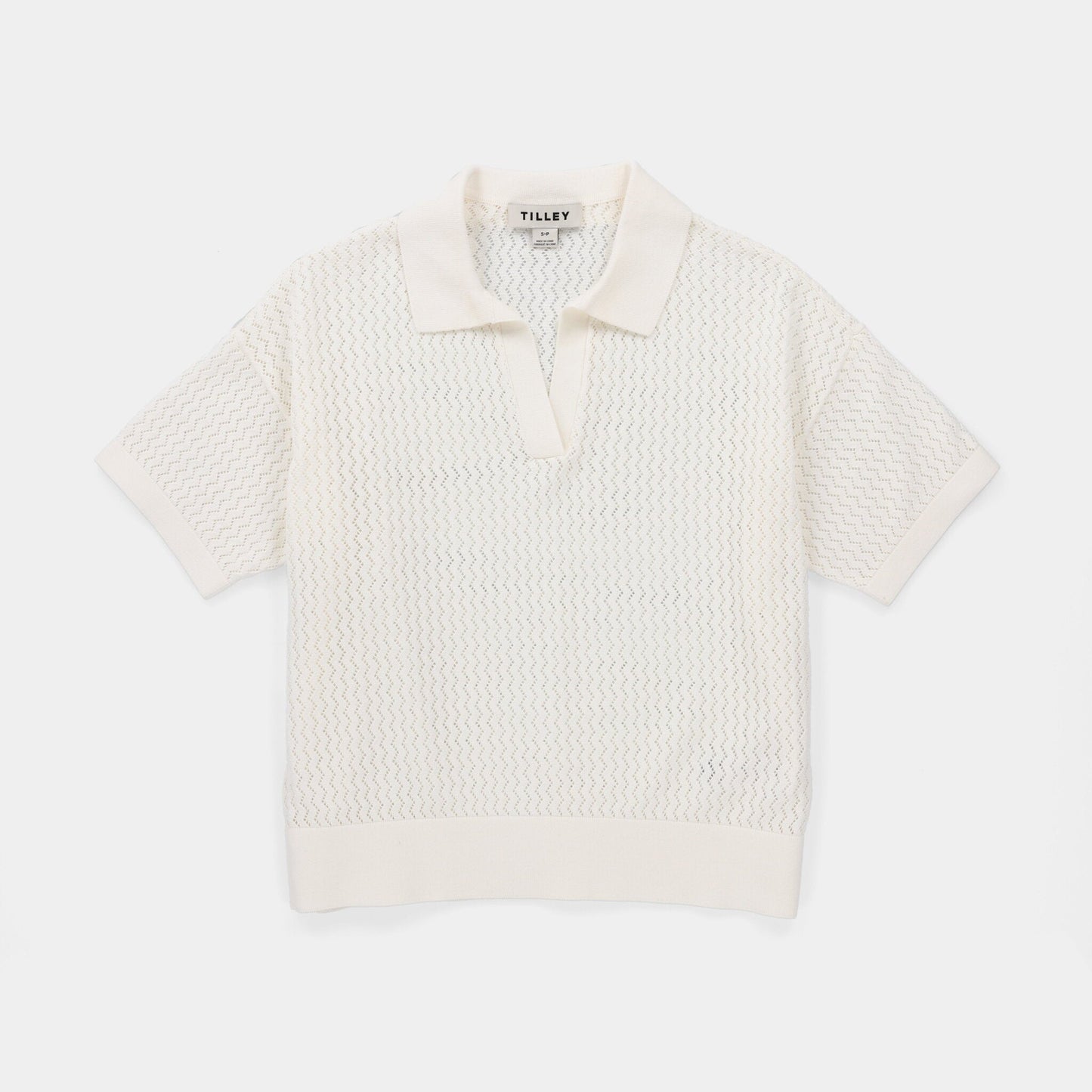 Tilley Open Knit Short Sleeve Polo