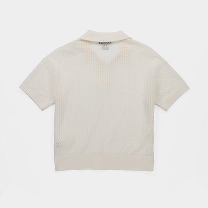 Tilley Open Knit Short Sleeve Polo