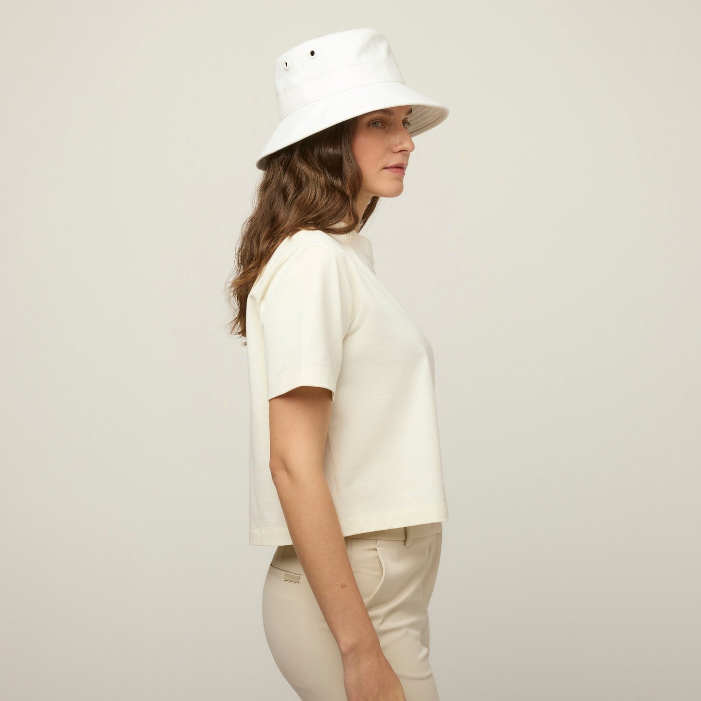 Tilley Rib Neckline Cropped Tee