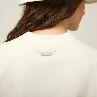 Tilley Rib Neckline Cropped Tee