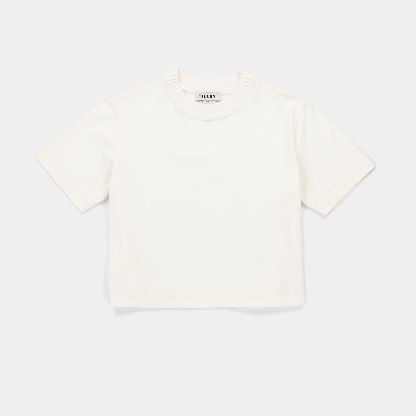 Tilley Rib Neckline Cropped Tee