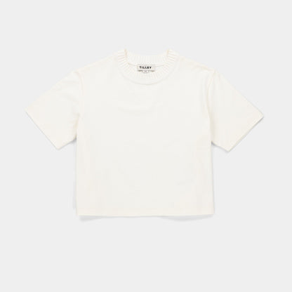Tilley Rib Neckline Cropped Tee