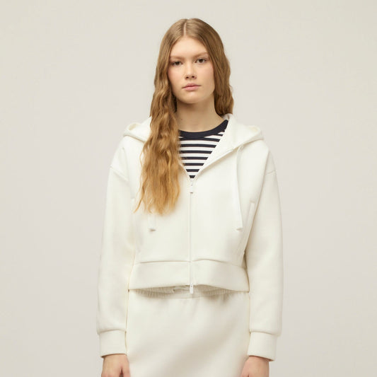 Tilley Cloud Fleece Crop Zip Hoodie