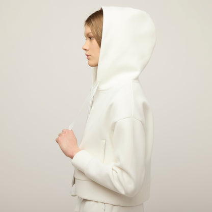 Tilley Cloud Fleece Crop Zip Hoodie
