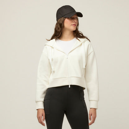 Tilley Cloud Fleece Crop Zip Hoodie