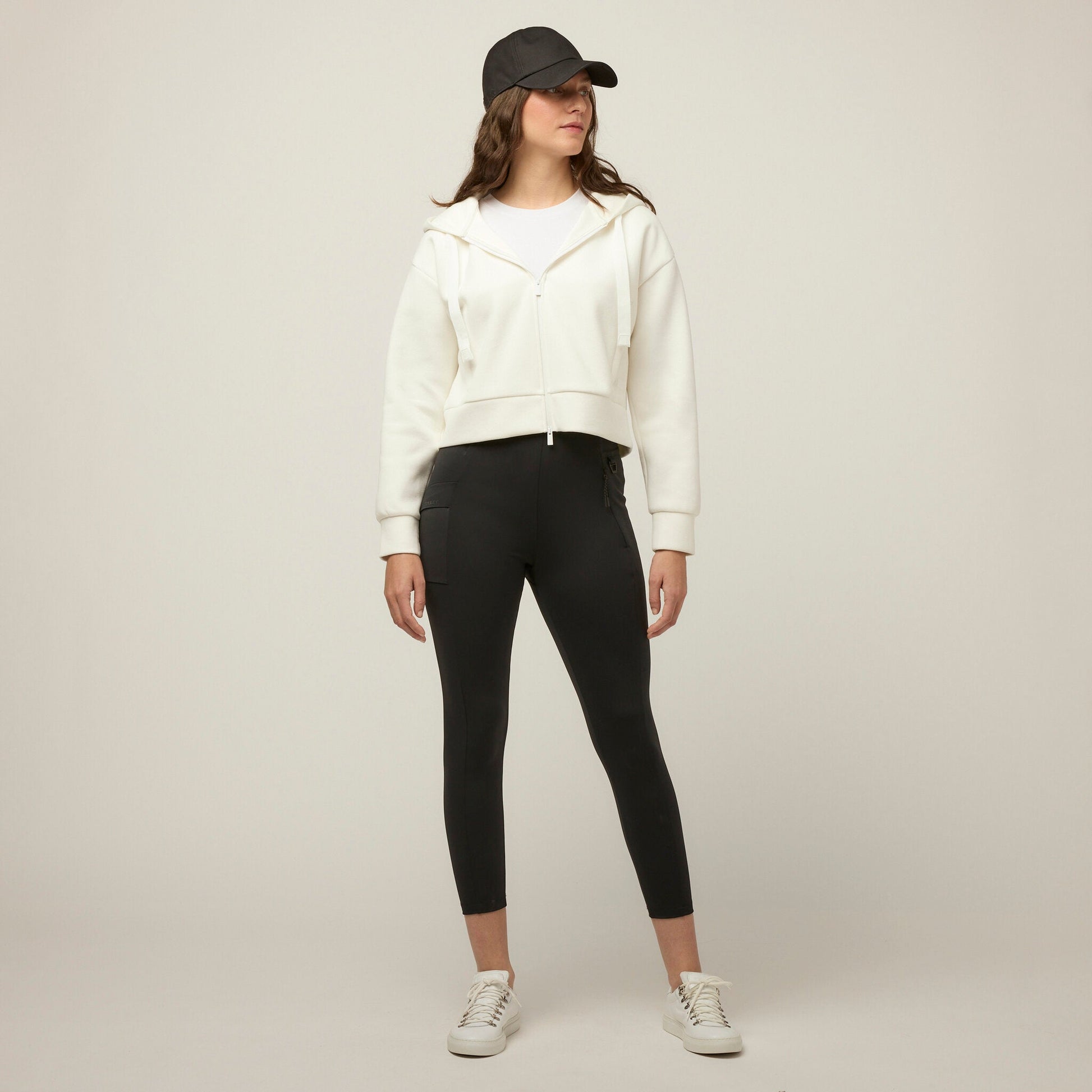 Tilley Cloud Fleece Crop Zip Hoodie