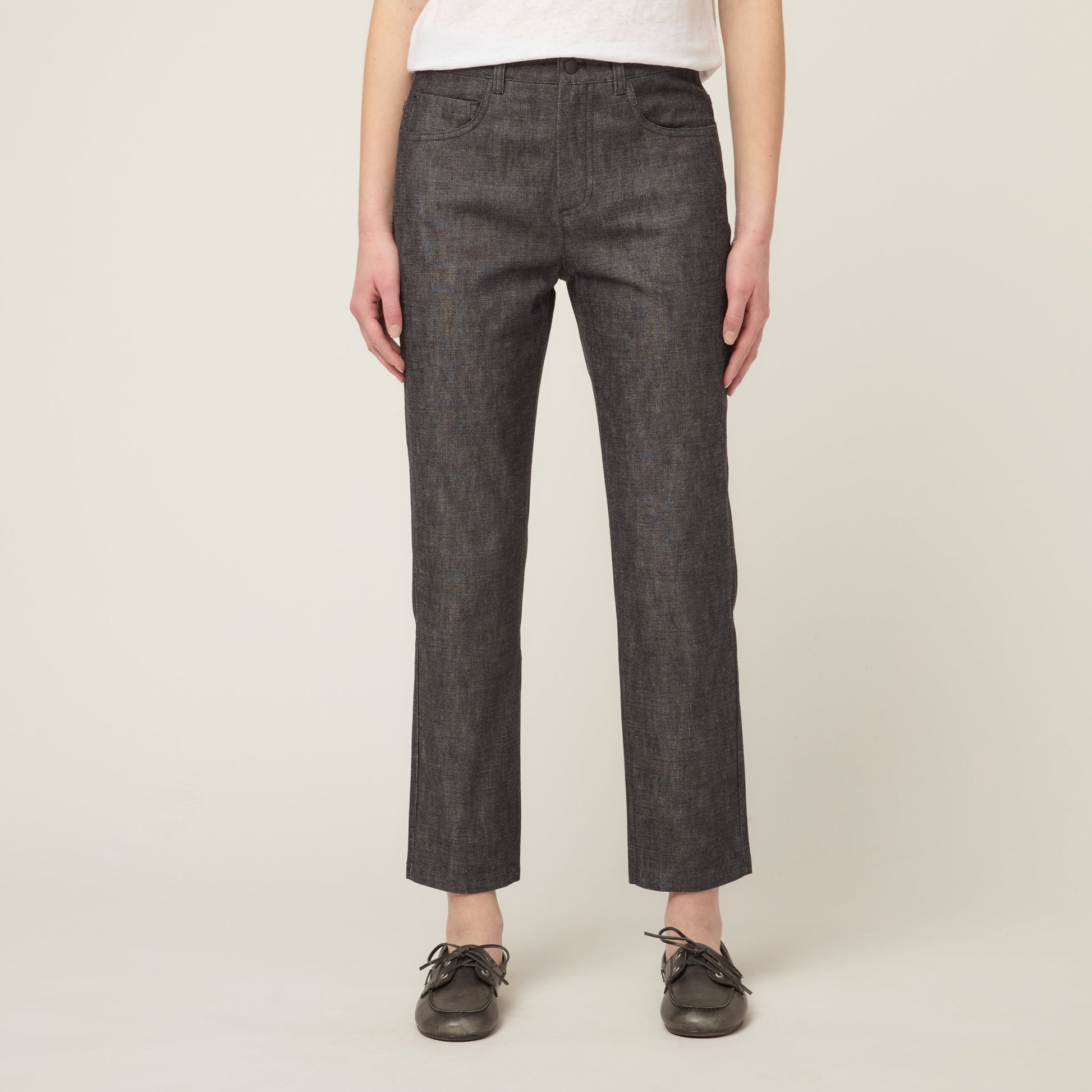 Tilley Denim Straight Leg Ankle Pant