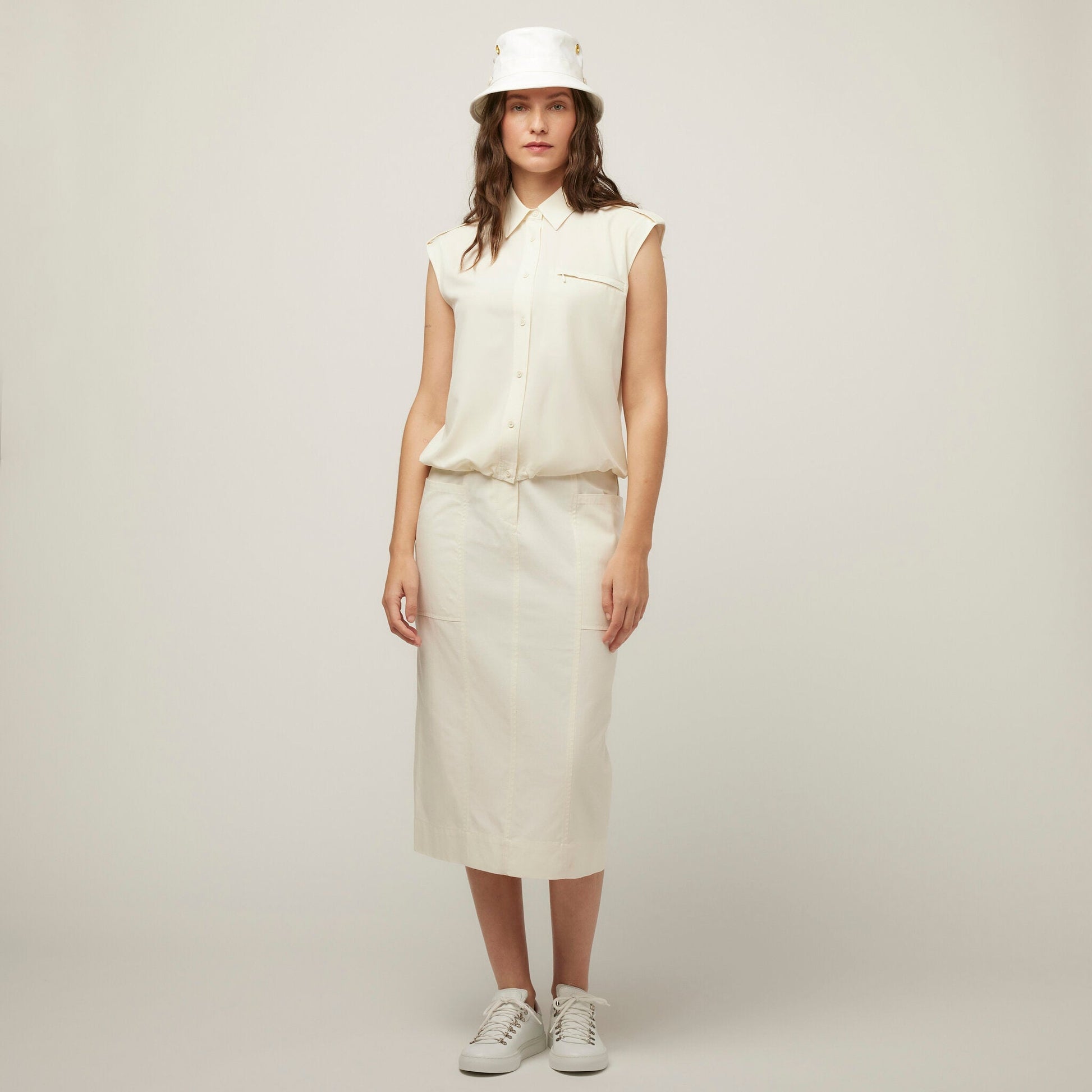 Tilley Tencel Cotton Midi Skirt