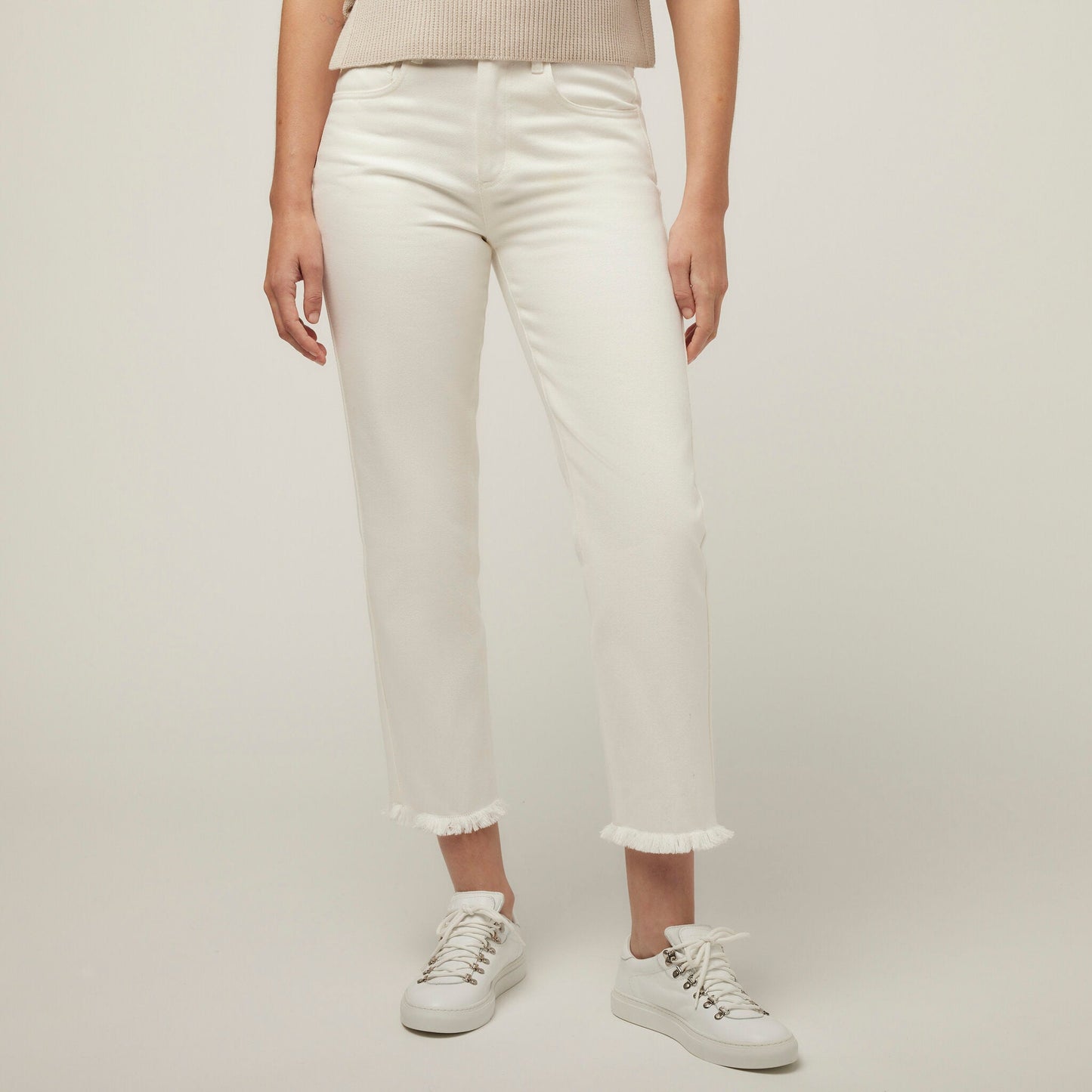 Tilley Fringe Hem Straight Leg Pant