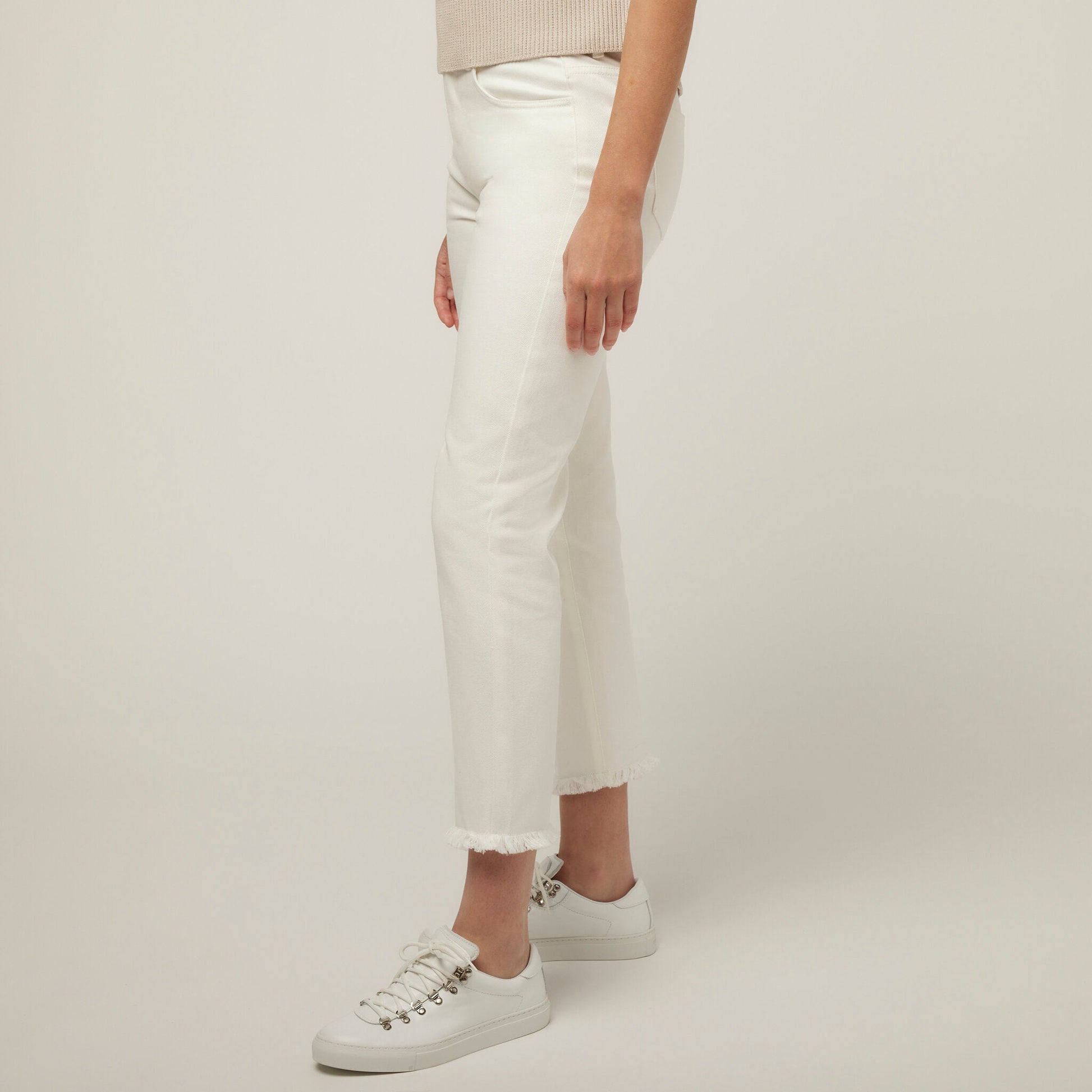 Tilley Fringe Hem Straight Leg Pant