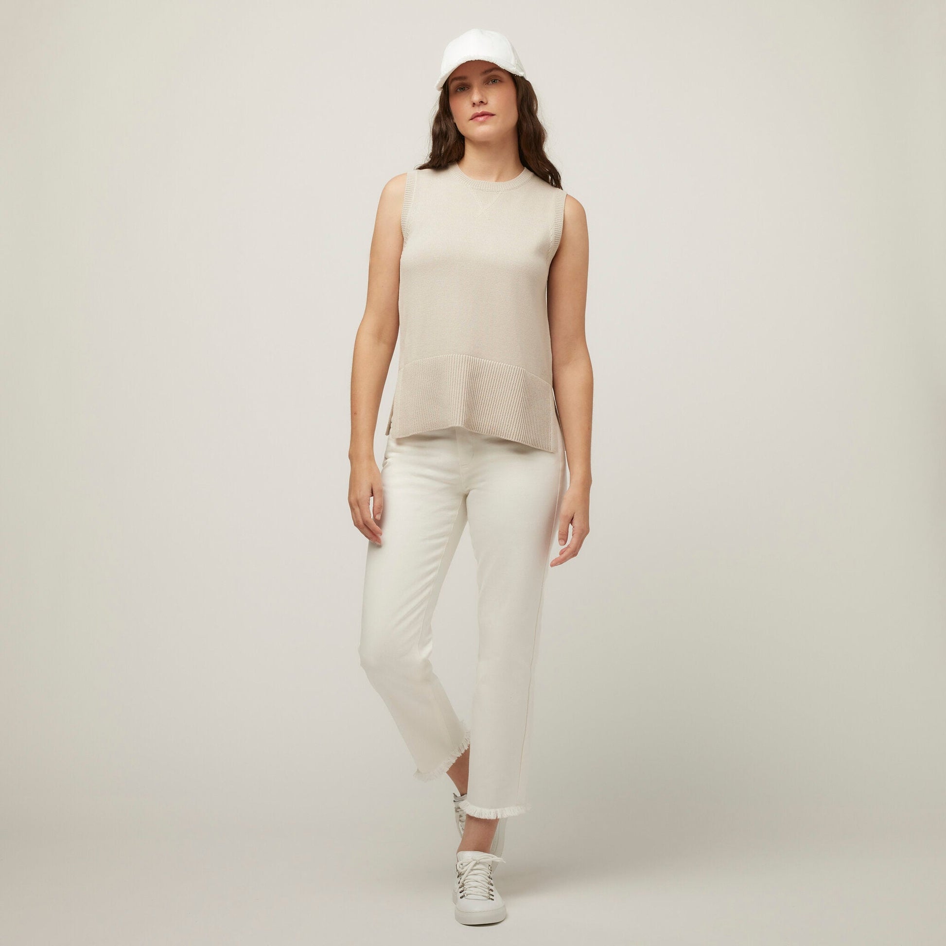 Tilley Fringe Hem Straight Leg Pant