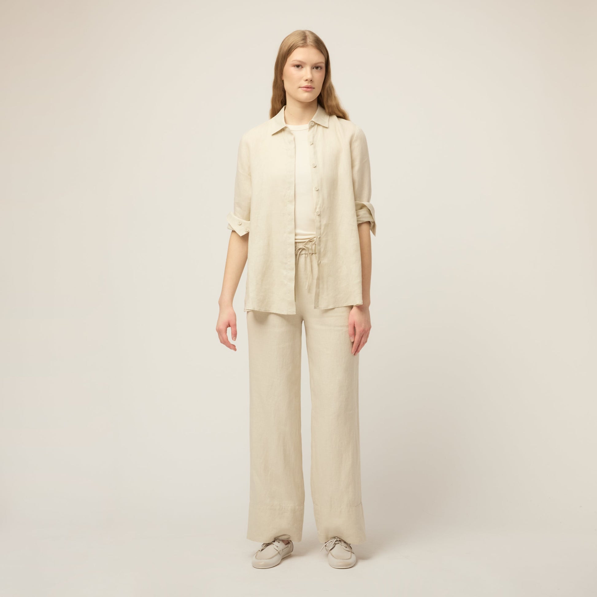 Tilley Linen Pull On Straight Pant