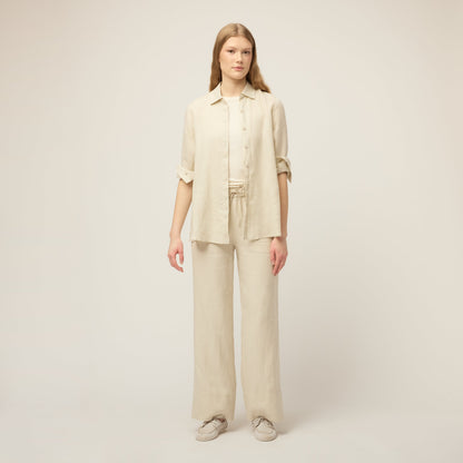 Tilley Linen Pull On Straight Pant