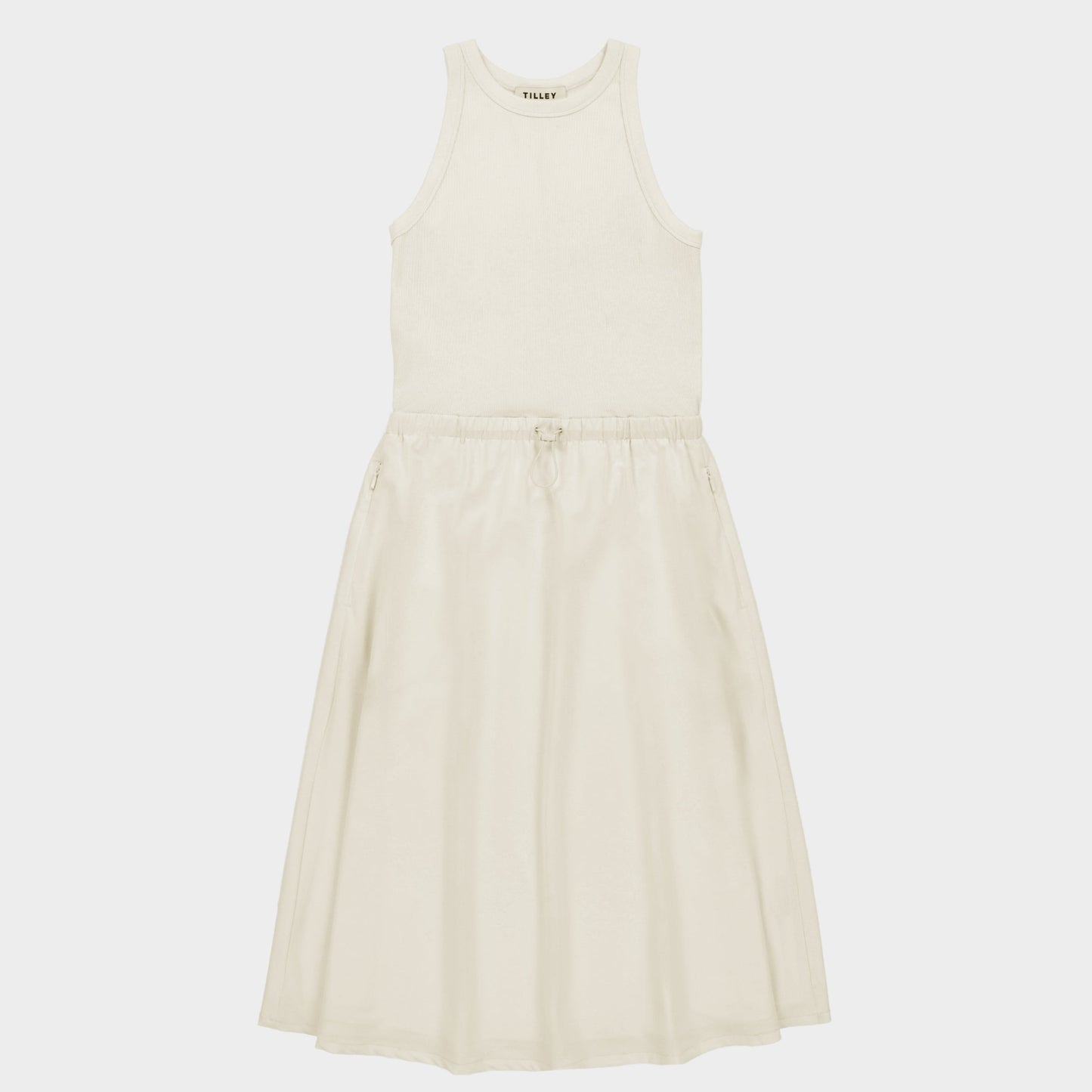 Tilley Rib Tech Slk Midi Dress