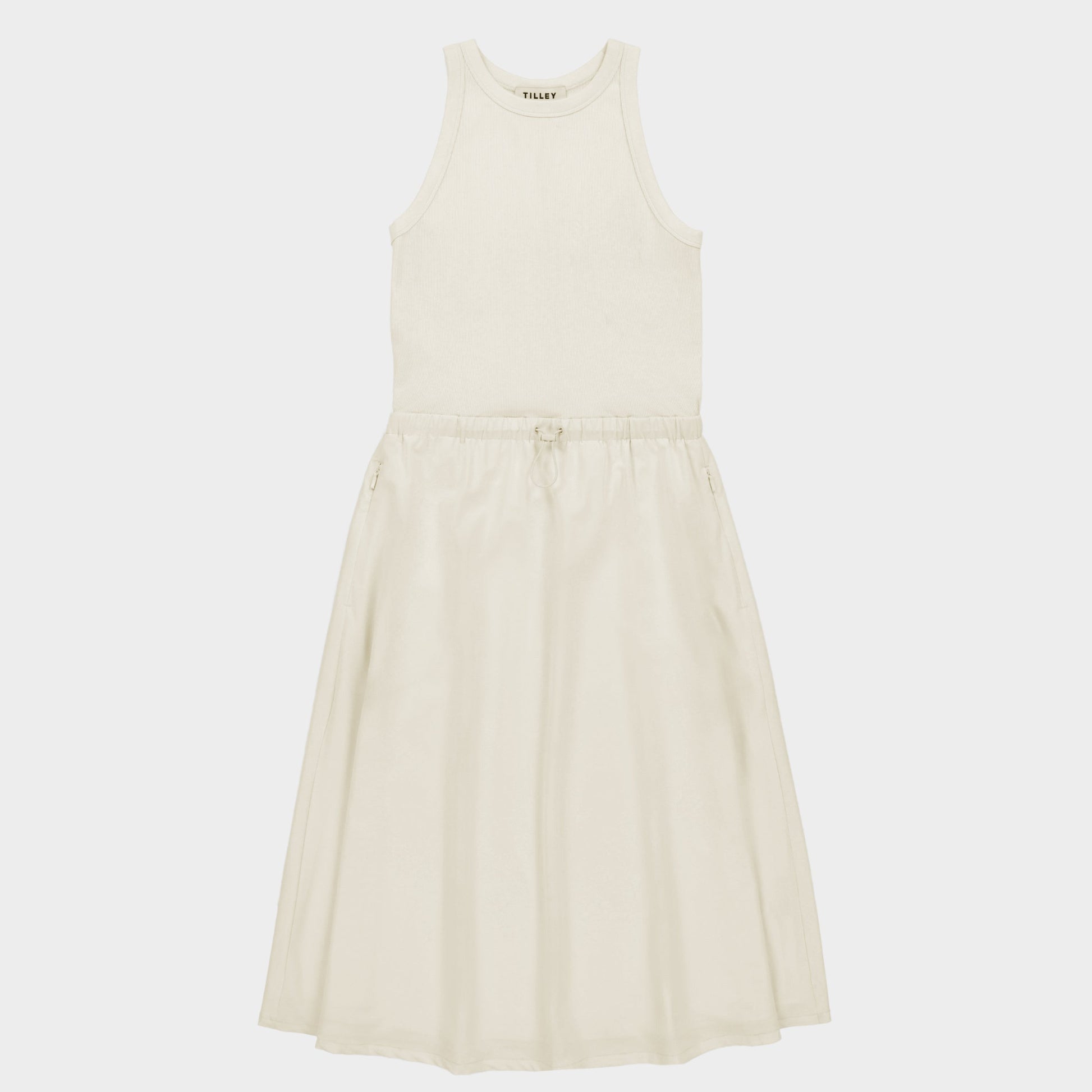 Tilley Rib Tech Slk Midi Dress