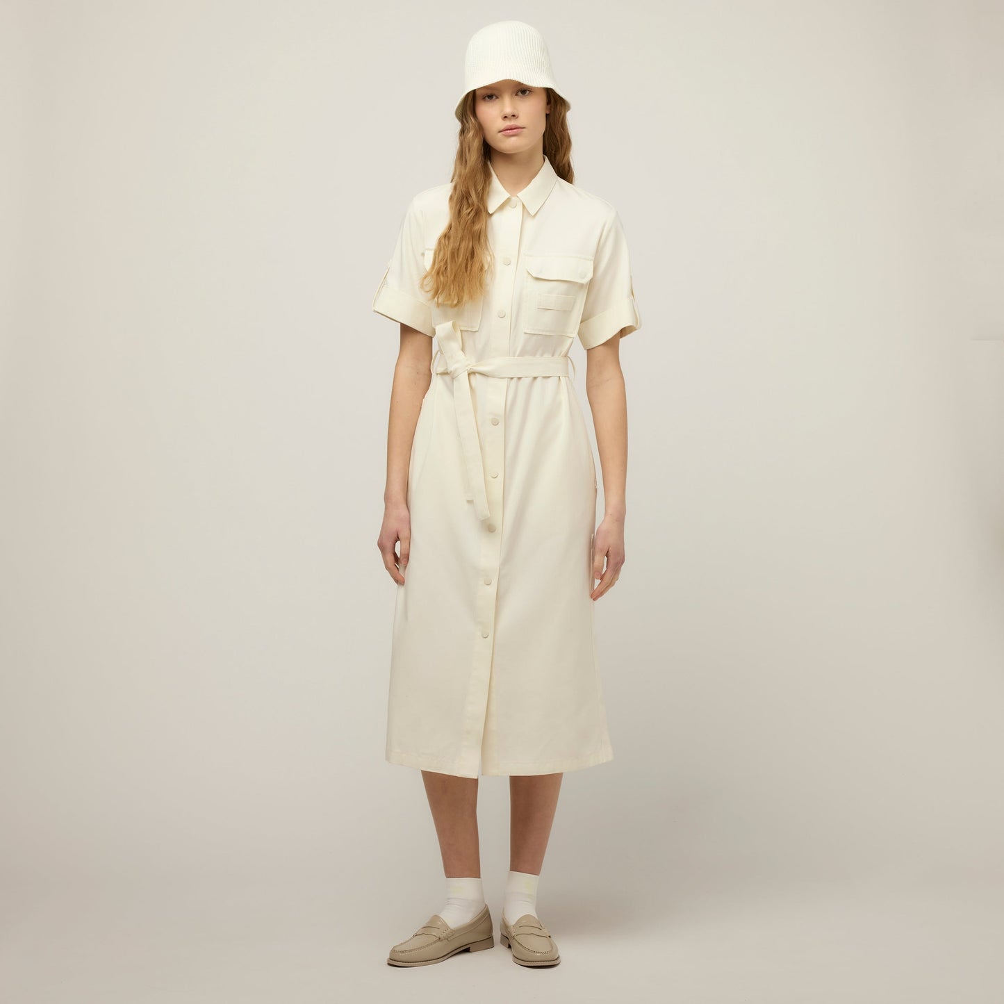 Tilley Tencel Cotton Safari Midi Dress