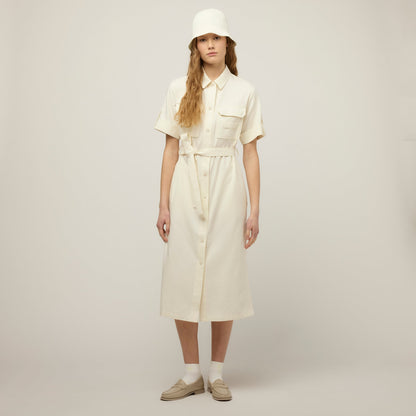 Tilley Tencel Cotton Safari Midi Dress