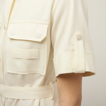 Tilley Tencel Cotton Safari Midi Dress