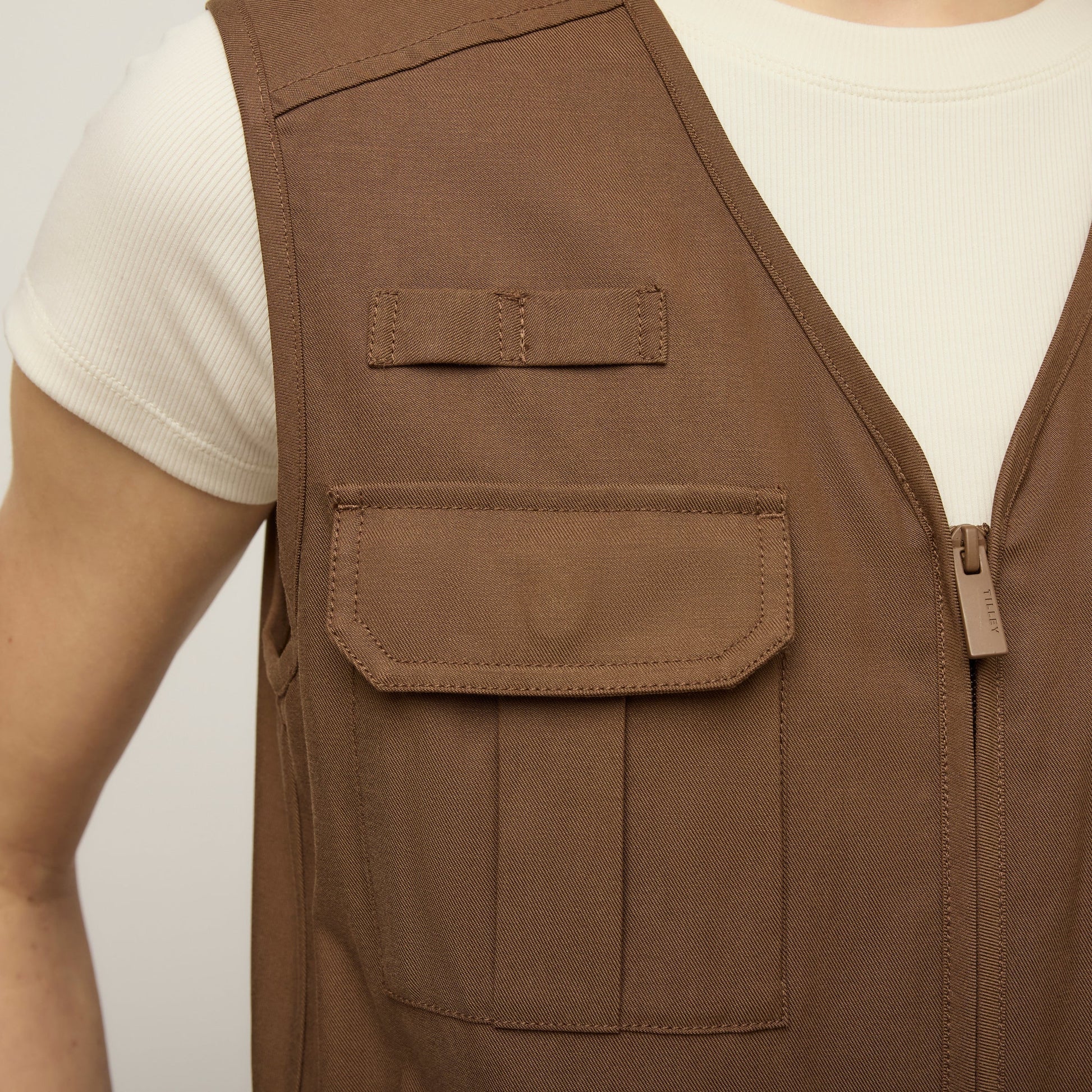 Tilley Tencel Cotton Safari Vest Dress