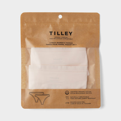 Tilley Organic Cotton 2-Pack Thong