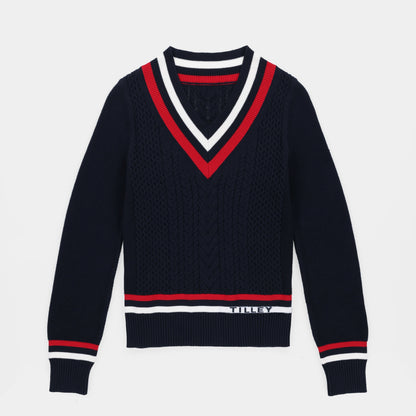 Tilley Preppy Deep V Sweater