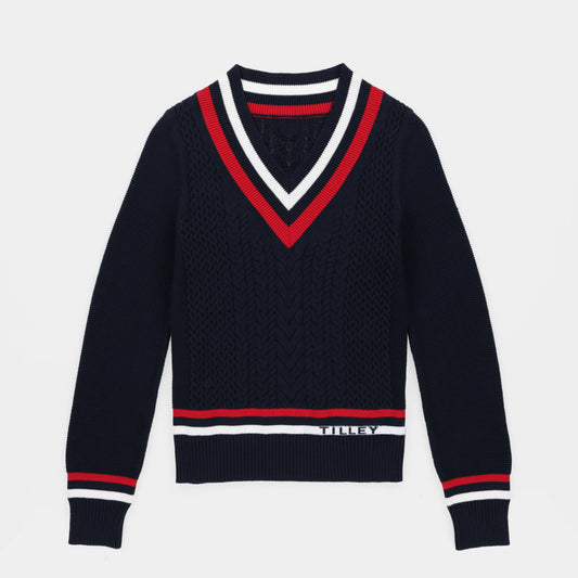 Tilley Preppy Deep V Sweater