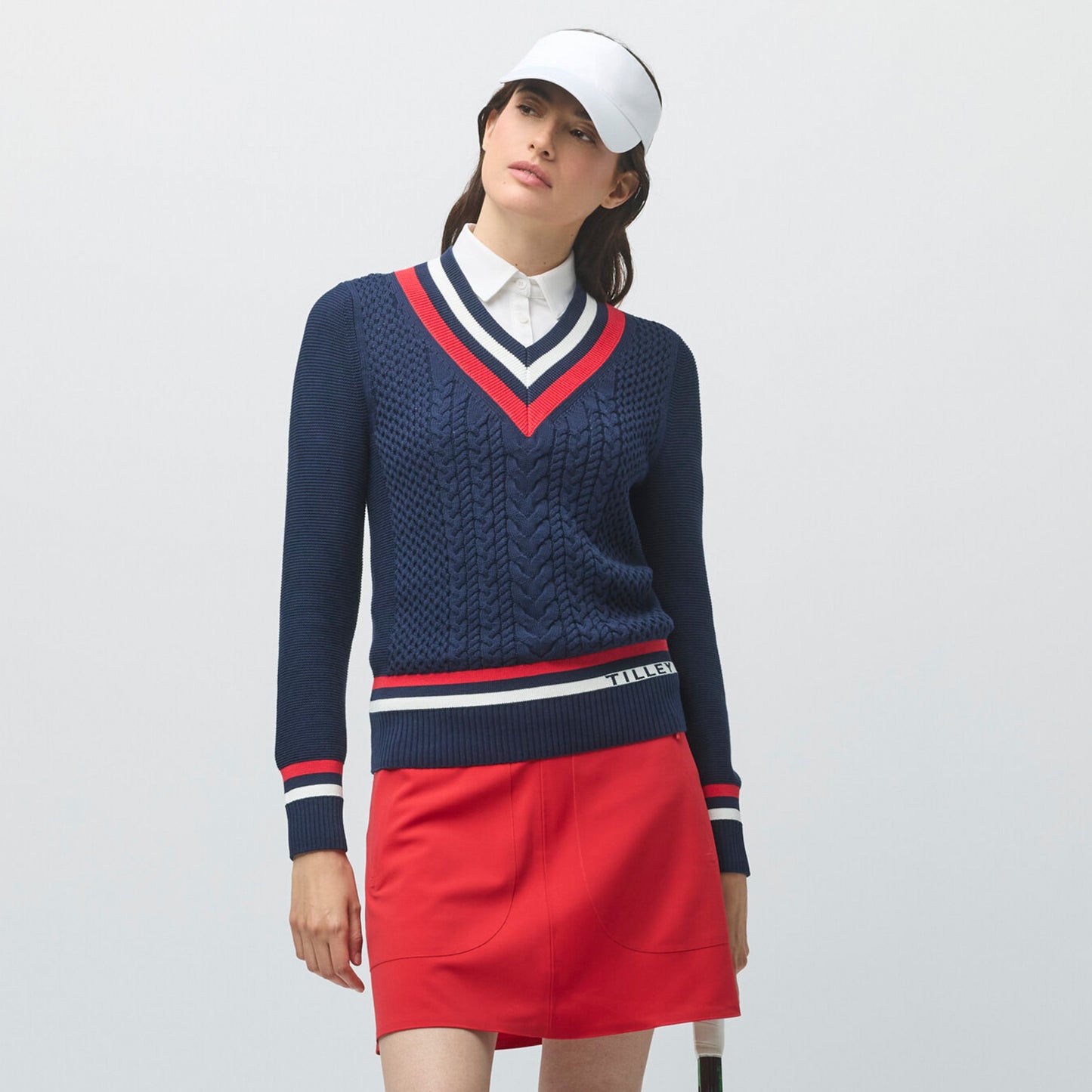 Tilley Preppy Deep V Sweater