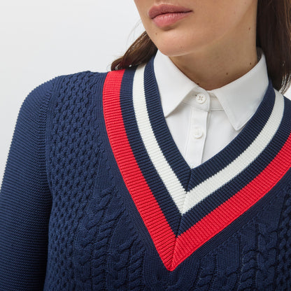 Tilley Preppy Deep V Sweater