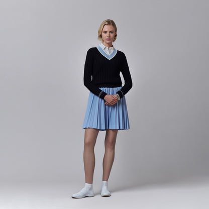 Tilley V Neck Cable Sweater