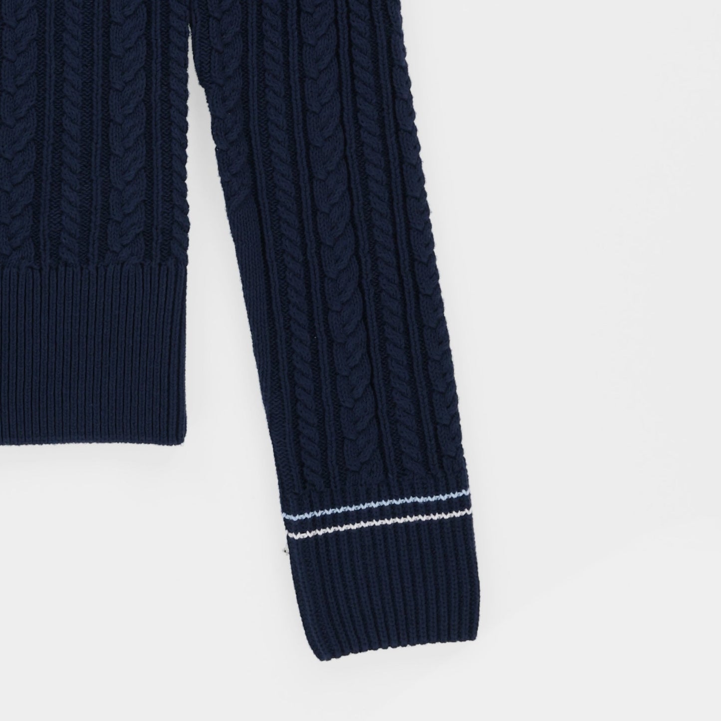 Tilley V Neck Cable Sweater