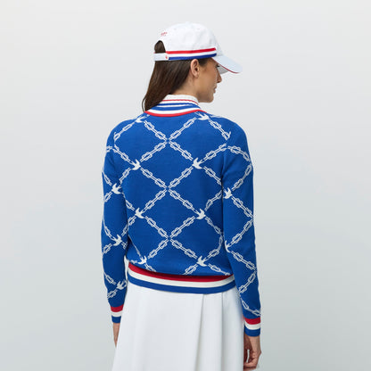 Tilley Jacquard V-Neck Sweater
