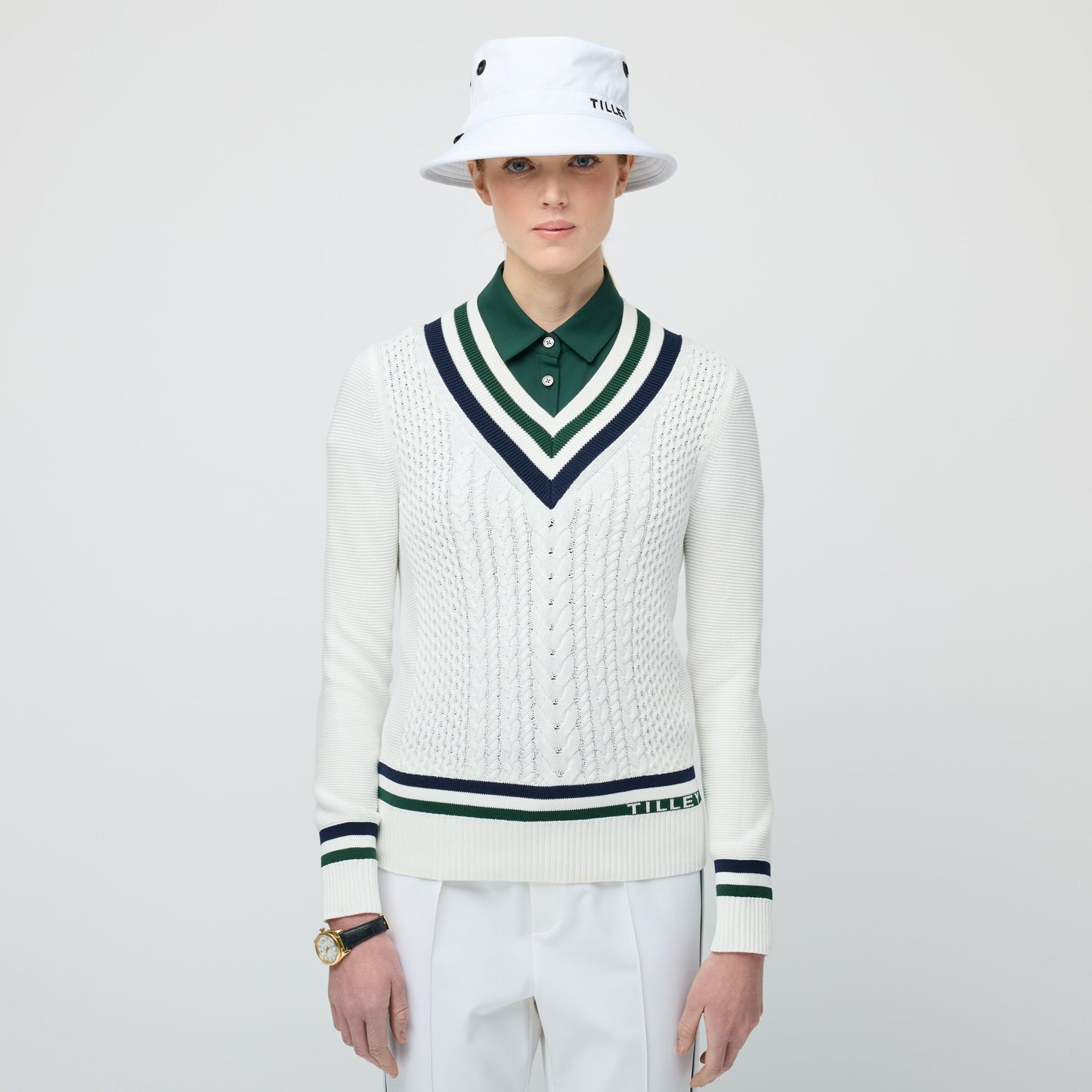 Tilley Preppy Deep V Sweater