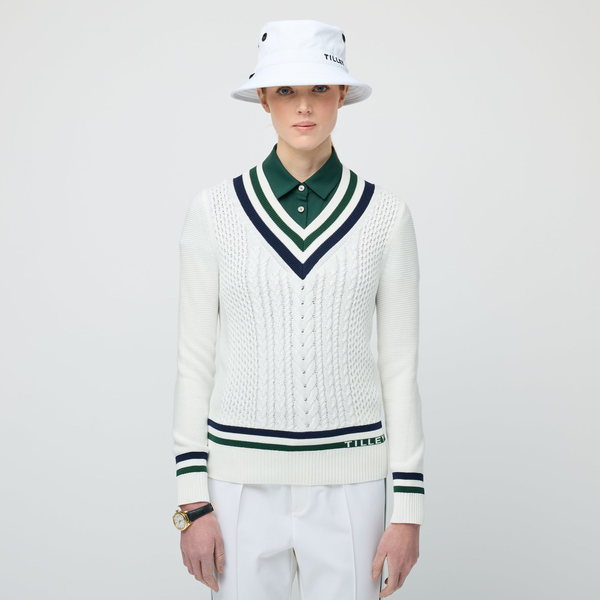 Tilley Preppy Deep V Sweater