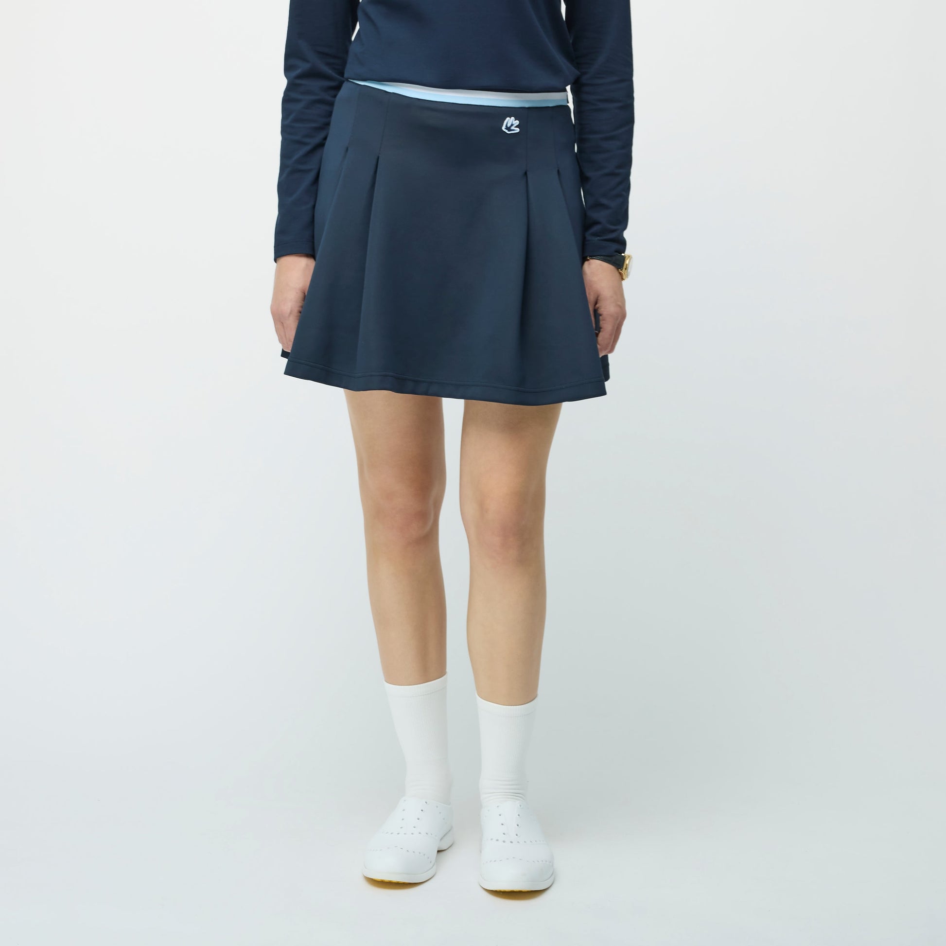 Tilley Striped Airloft Pleated Skirt