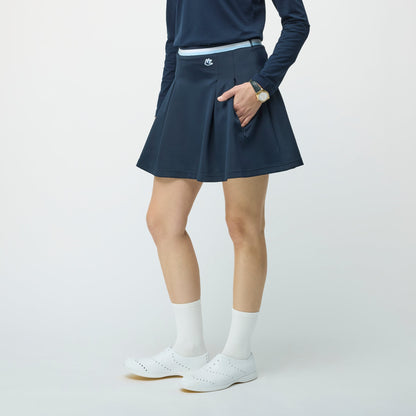 Tilley Striped Airloft Pleated Skirt