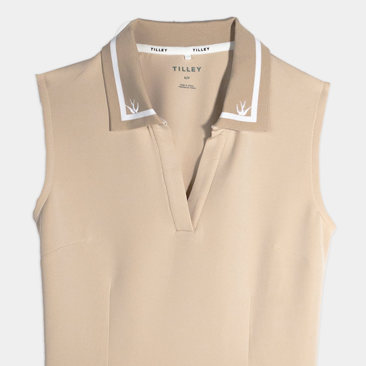 Tilley Contrast Collar Ruffle Dress