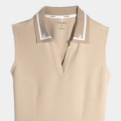 Tilley Contrast Collar Ruffle Dress