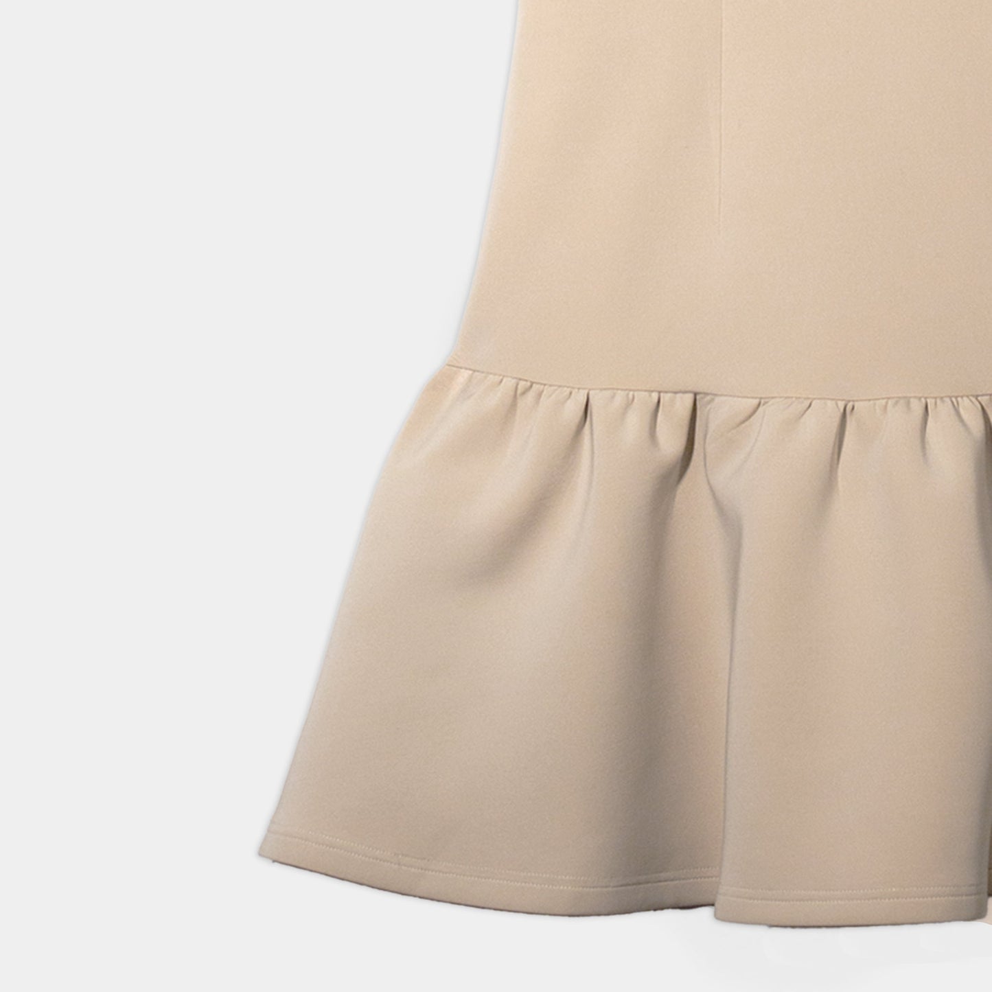 Tilley Contrast Collar Ruffle Dress