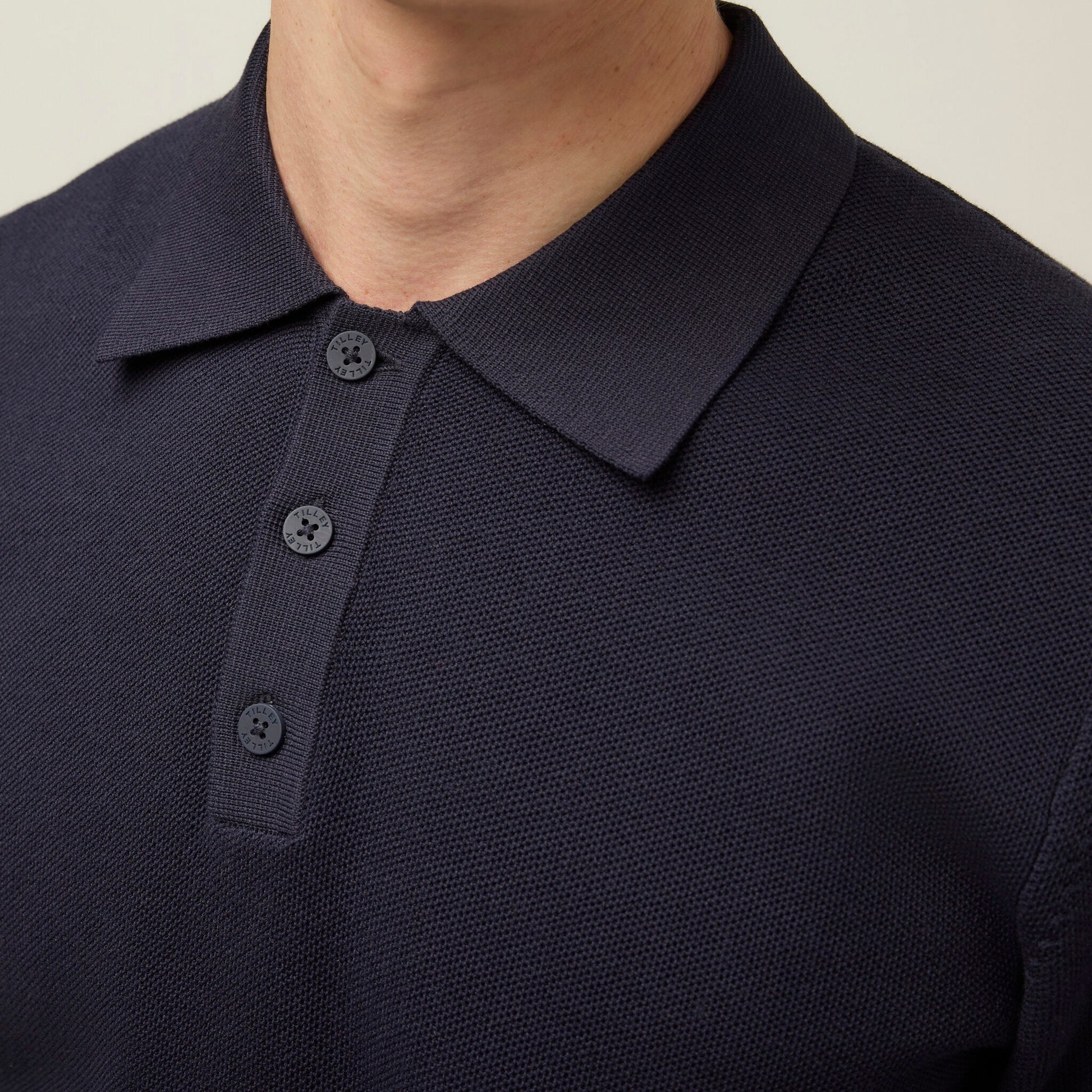 Tilley Textured Polo Sweater