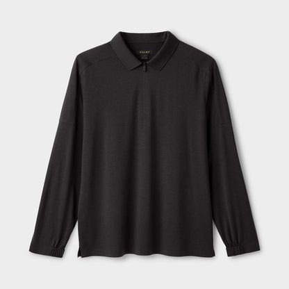 Tilley Merino LS Zip Polo