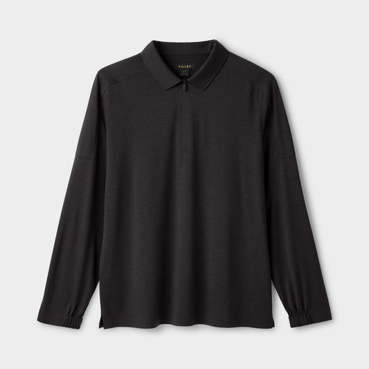 Tilley Merino LS Zip Polo