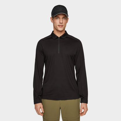 Tilley Merino LS Zip Polo