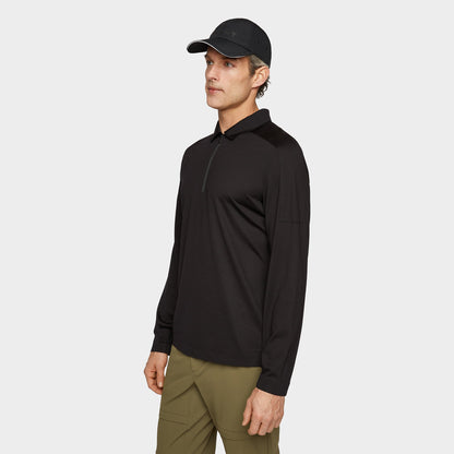 Tilley Merino LS Zip Polo