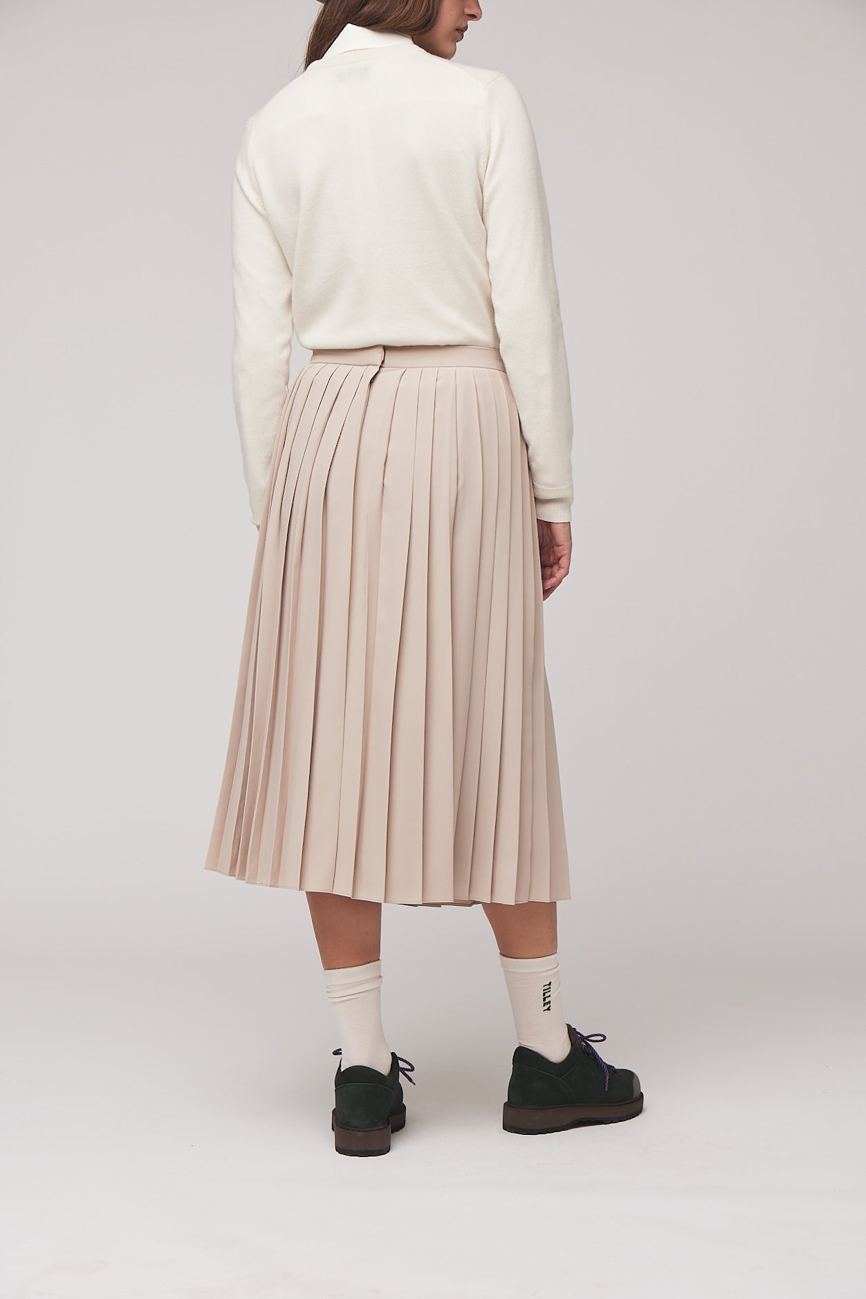 Tilley Tech Slk Pleated Midi Skirt