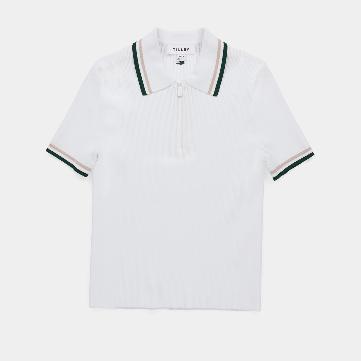 Tilley Stripe Zip Polo