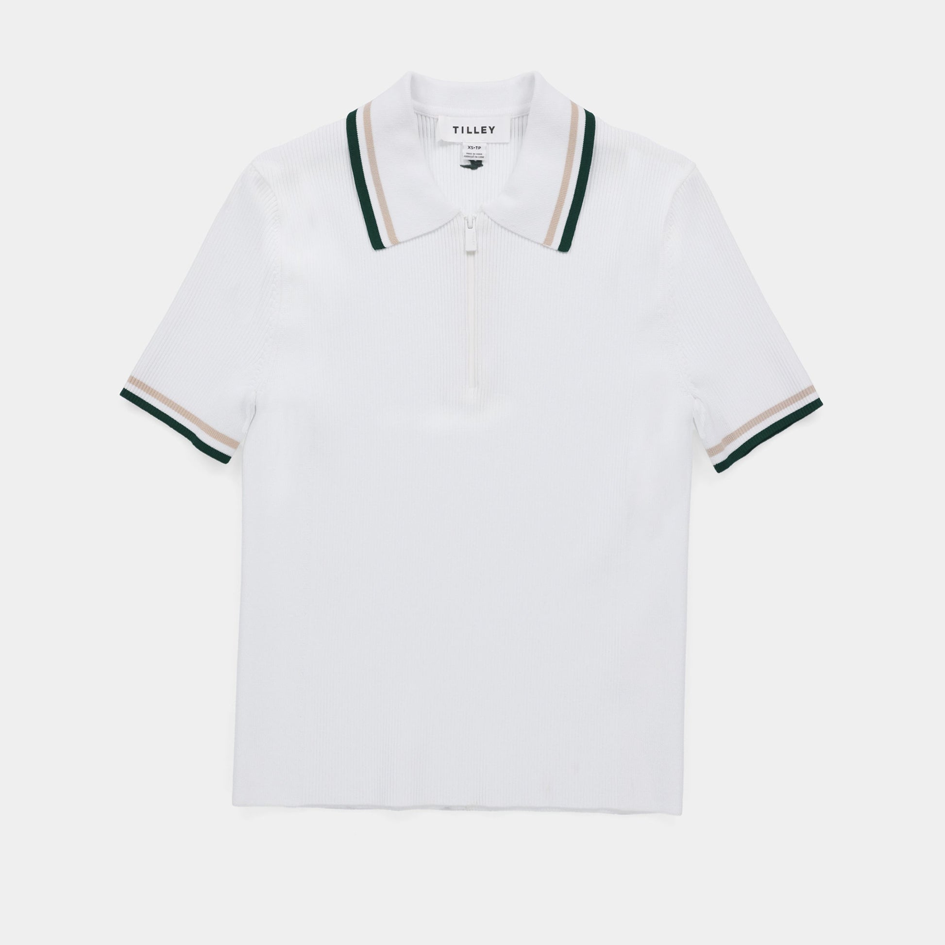 Tilley Stripe Zip Polo