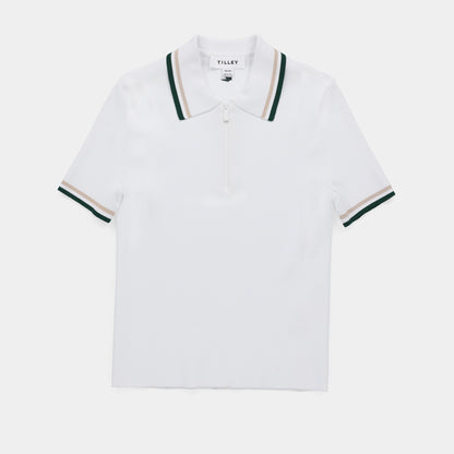 Tilley Stripe Zip Polo