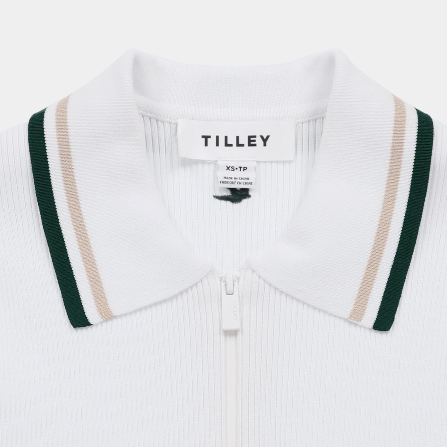 Tilley Stripe Zip Polo